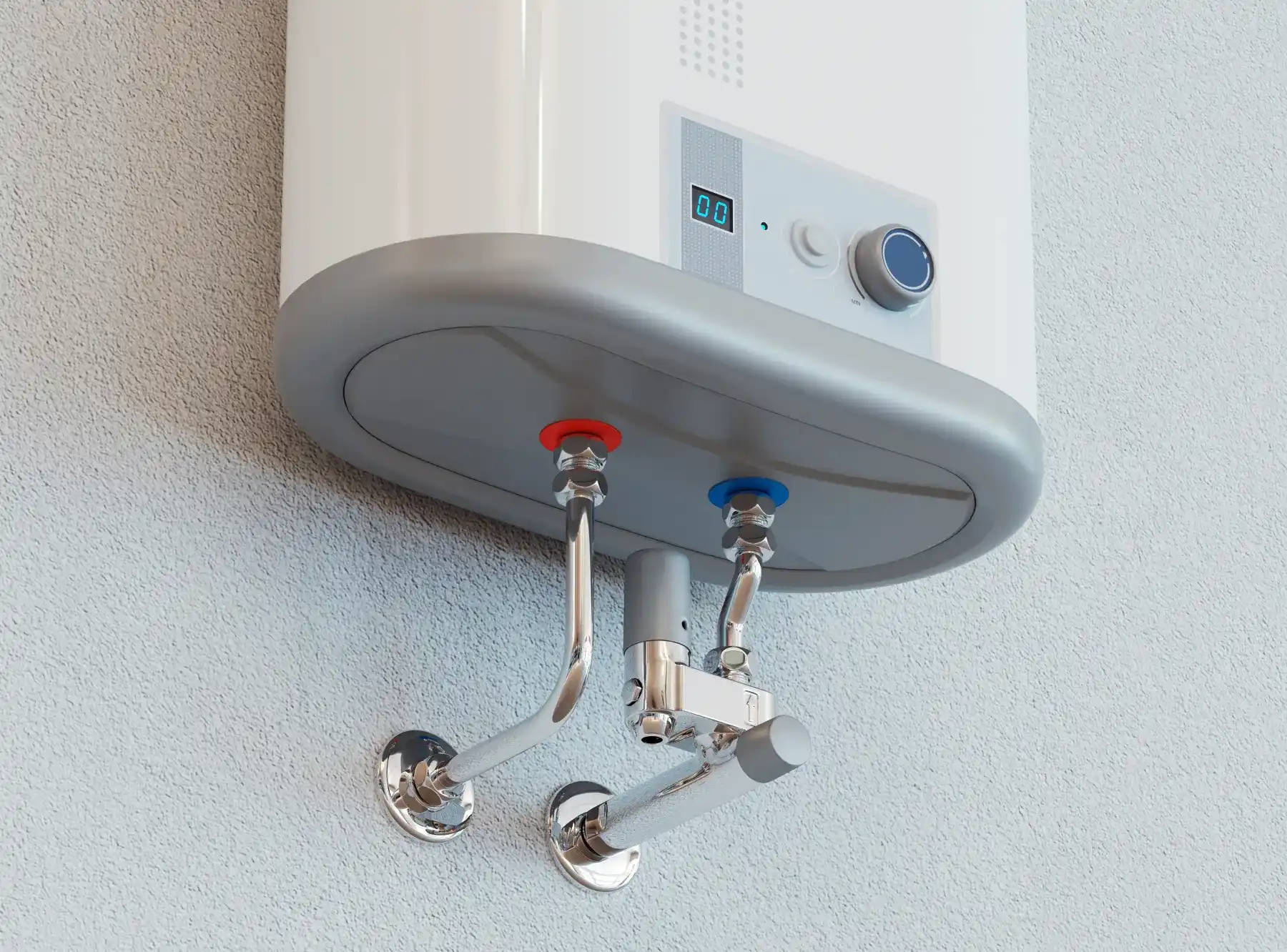Modern gas boiler alongside household energy savings